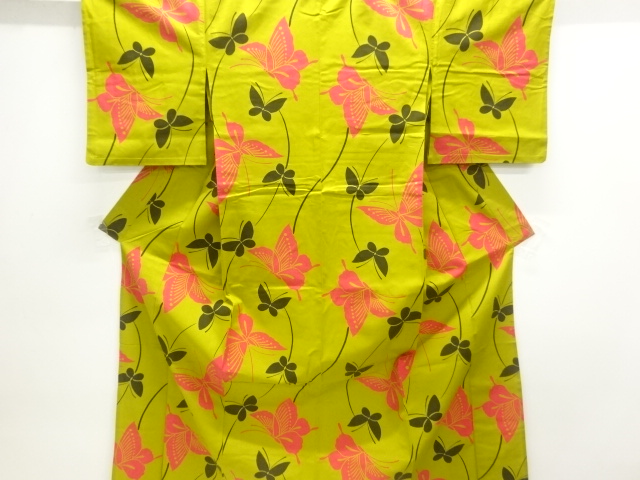 JAPANESE KIMONO / YUKATA / COTTON / BUTTERFLY